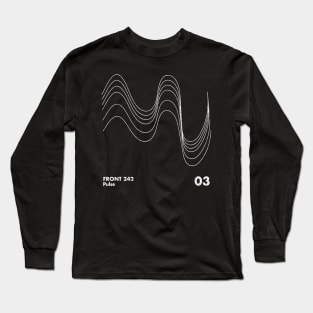 Front 242 / Pulse / Minimalist Graphic Artwork Design Long Sleeve T-Shirt